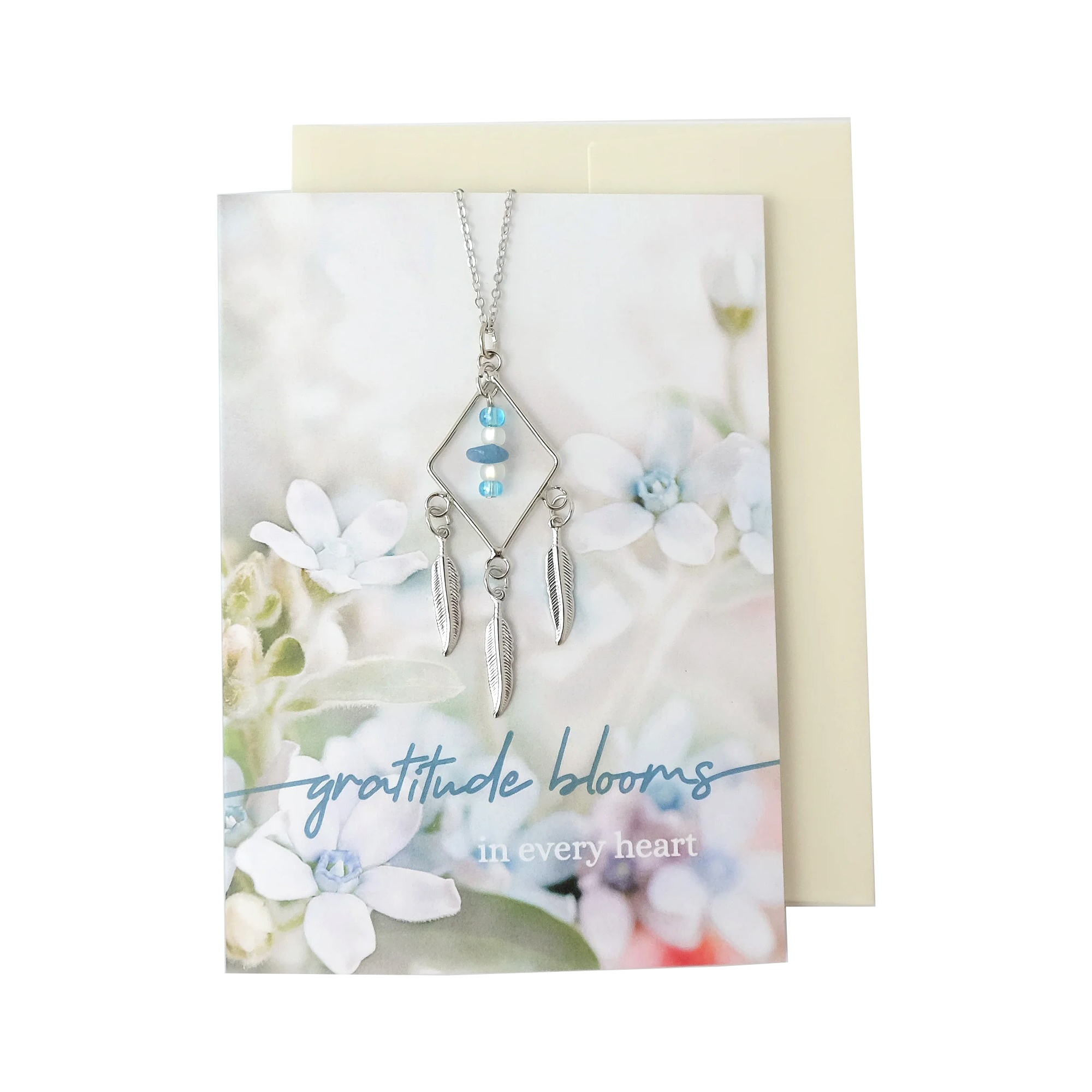 Greeting Card with Dreamcatcher Necklace